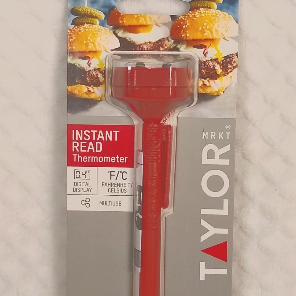 NEW 2 PACK Taylor Instant Read Thermometer - Red - Picture 3 of 4